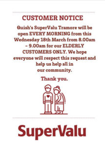 Quishs SuperValu opening elderly
