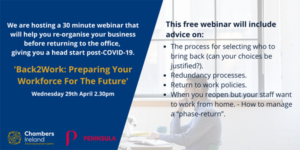 Chambers Ireland Back2Work 29 April