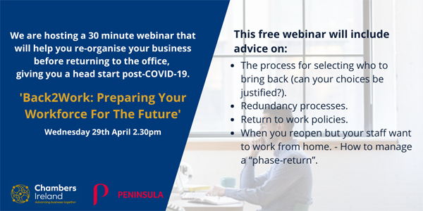 Chambers Ireland Back2Work 29 April