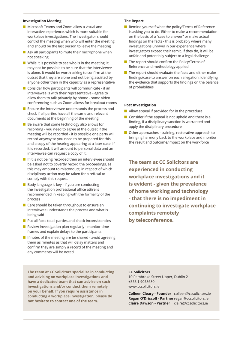 CC Solicitors Top Tips for Remote Workplace 2