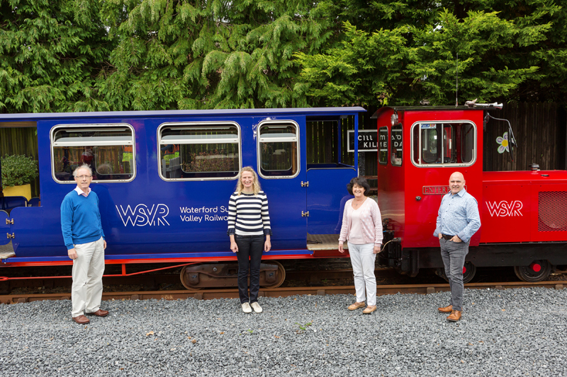 John Norris, Chairperson, Waterford Suir Valley Railway, Claire Connors, Waterford Leader Partnership, Maria Kyte, General Manager WSVR, Colin Byrne, TOTEM WSVR reopening 2