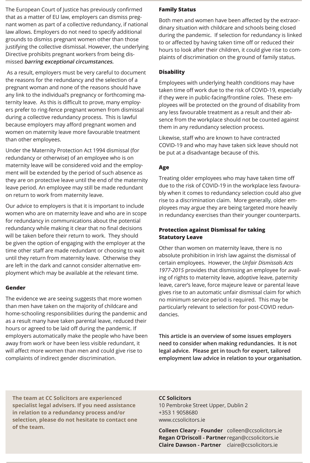 CC Solicitors Redundancies 2
