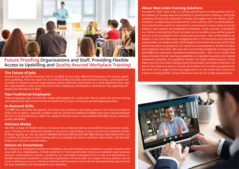 New Links Part Time Training Brochure 2