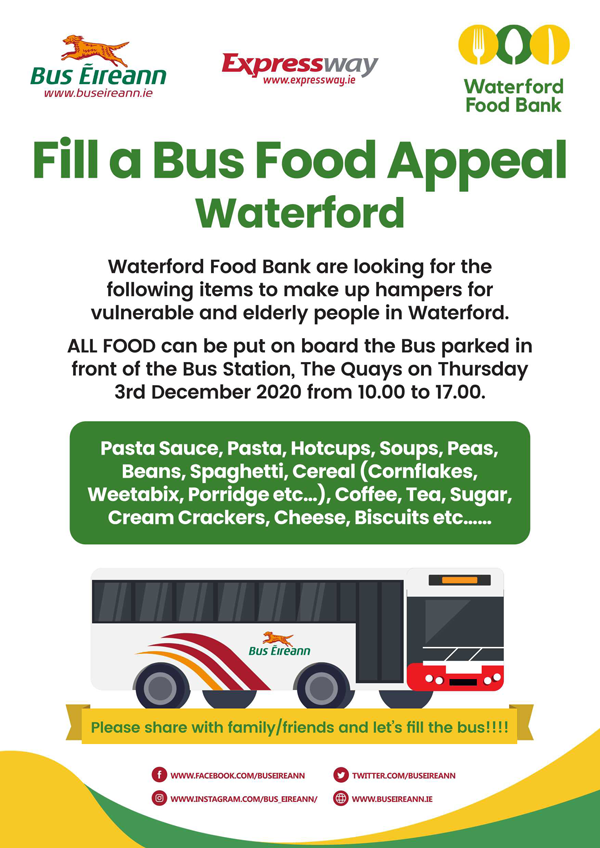 Bus Eireann Christmas Food Appeal