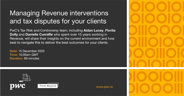 PWC Tax Risks event